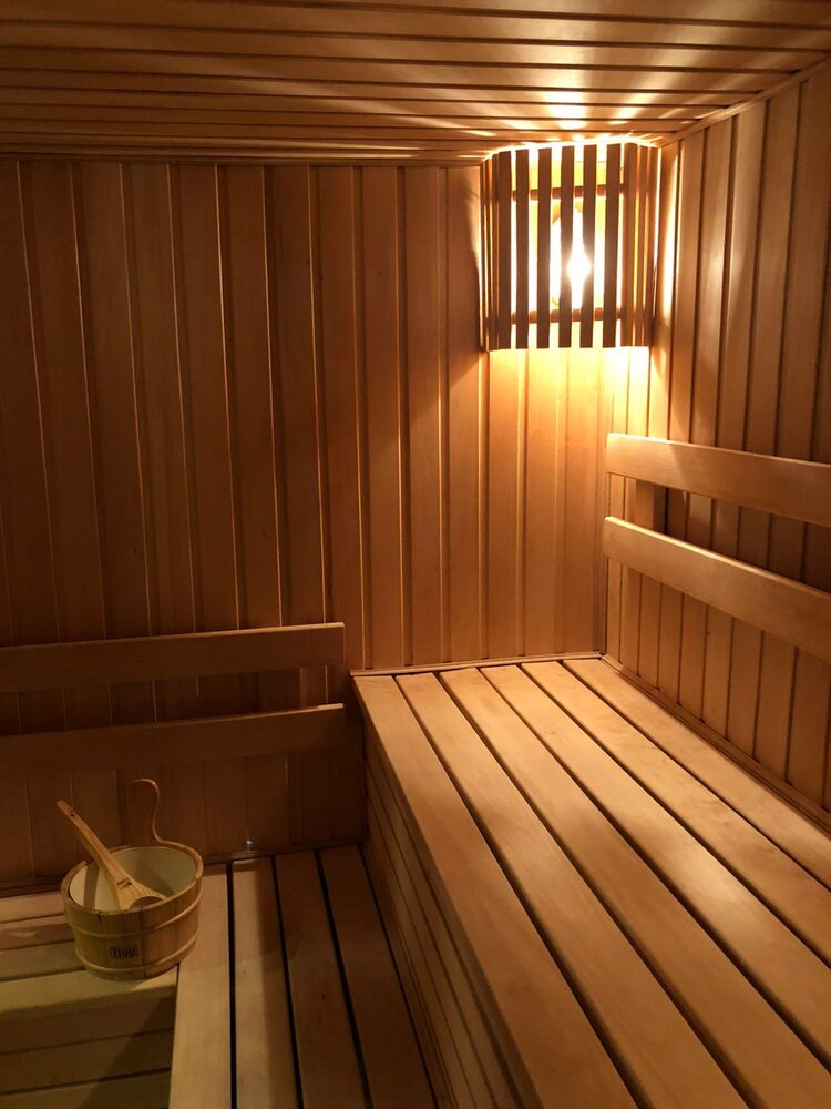 The sauna and spa